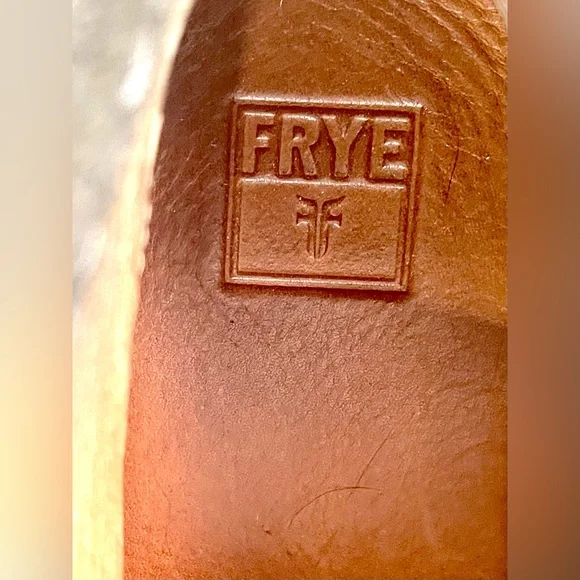 Frye Grayish Taupe Suede Fringe High-Top Boots - Picture 14 of 15